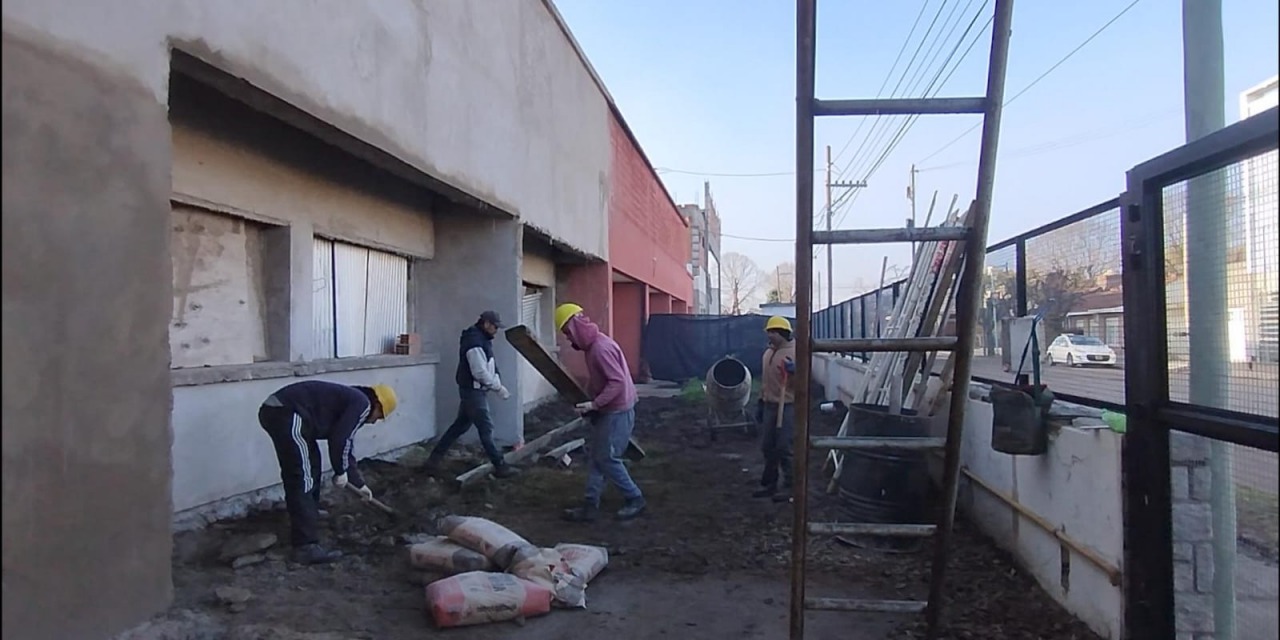 Se reanudaron las obras en la Facultad de Salud